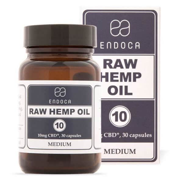 Raw hemp oil from Endoca CBD Capsules 3% (30 pcs).