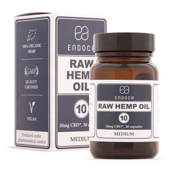 Endoca CBD Capsules 3% (30 pcs) raw hemp oil 10mg.
