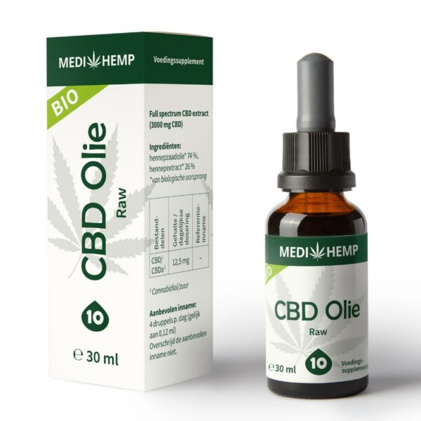Medihemp CBD Oil RAW 10% (30ml)