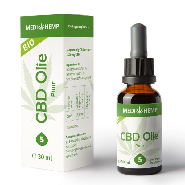 Medihemp CBD Oil Pure 5% (30ml).