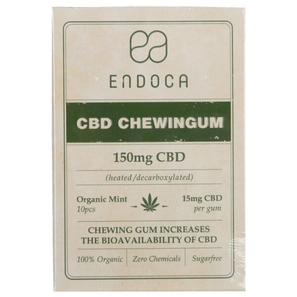 Endoca CBD chewinggum (10 pieces) - Mint by Endoca.