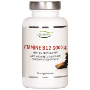 Nutrivian B12 vitamin (60 stk) 3000 g.