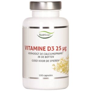 Nutrivian Vitamin D3 (100 stk) - 25g.